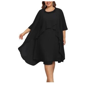 New Women XL Hanna Nikole Womens Plus Size Midi Dress